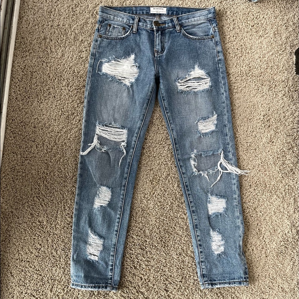 One Teaspoon Awesome Baggies Ripped Jeans